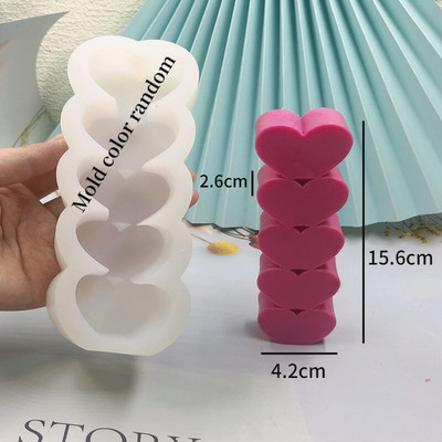 Καλούπι σιλικόνης τριαντάφυλλο κεριού για την ημέρα του Αγίου Βαλεντίνου Καλούπι 3D Love Aromatherapy Γύψινο κερί Διακοσμητικό καλούπι για την ημέρα του Αγίου Βαλεντίνου Καλούπι δώρου