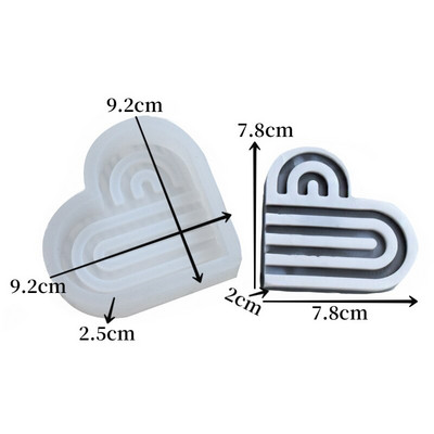 Love Arch Κερί Καλούπι σιλικόνης Καρδιά Αψίδα Γύψος Αρωματοθεραπεία Διακοσμητικά Διακοσμητικά Φτιάχνοντας Καλούπι Ψήσιμο Κέικ Χέρι Φόρμα Λιπάσματος