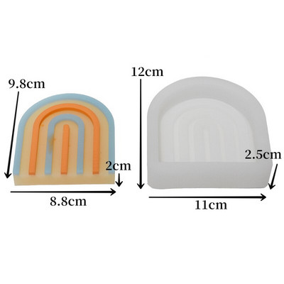 Love Arch Κερί Καλούπι σιλικόνης Καρδιά Αψίδα Γύψος Αρωματοθεραπεία Διακοσμητικά Διακοσμητικά Φτιάχνοντας Καλούπι Ψήσιμο Κέικ Χέρι Φόρμα Λιπάσματος