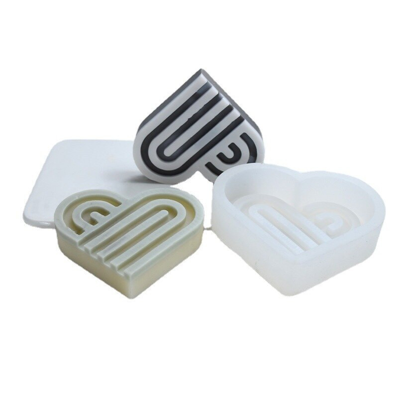 Love Arch Κερί Καλούπι σιλικόνης Καρδιά Αψίδα Γύψος Αρωματοθεραπεία Διακοσμητικά Διακοσμητικά Φτιάχνοντας Καλούπι Ψήσιμο Κέικ Χέρι Φόρμα Λιπάσματος