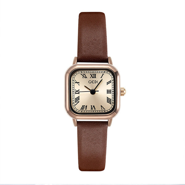 Casual ρολόι με δερμάτινο λουράκι