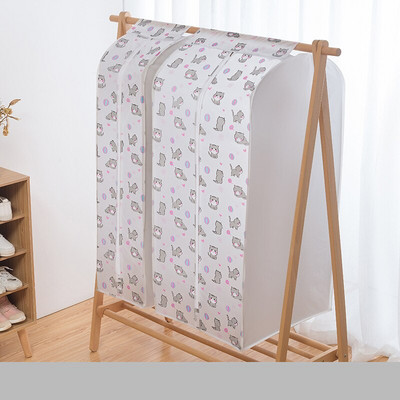 Κάλυμμα ρούχων με φερμουάρ σκόνης 3D Ρούχα αποθήκευσης Ντουλάπα κοστούμι Τσάντες Ντουλάπα Κρεμάστρες Θήκη Κάλυμμα ρούχων Dust Bag Hanging Organizer 1P