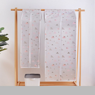 Κάλυμμα ρούχων με φερμουάρ σκόνης 3D Ρούχα αποθήκευσης Ντουλάπα κοστούμι Τσάντες Ντουλάπα Κρεμάστρες Θήκη Κάλυμμα ρούχων Dust Bag Hanging Organizer 1P