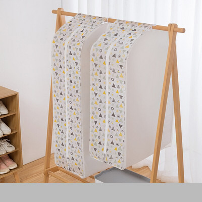 Κάλυμμα ρούχων με φερμουάρ σκόνης 3D Ρούχα αποθήκευσης Ντουλάπα κοστούμι Τσάντες Ντουλάπα Κρεμάστρες Θήκη Κάλυμμα ρούχων Dust Bag Hanging Organizer 1P