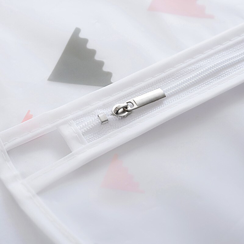 Κάλυμμα ρούχων με φερμουάρ σκόνης 3D Ρούχα αποθήκευσης Ντουλάπα κοστούμι Τσάντες Ντουλάπα Κρεμάστρες Θήκη Κάλυμμα ρούχων Dust Bag Hanging Organizer 1P