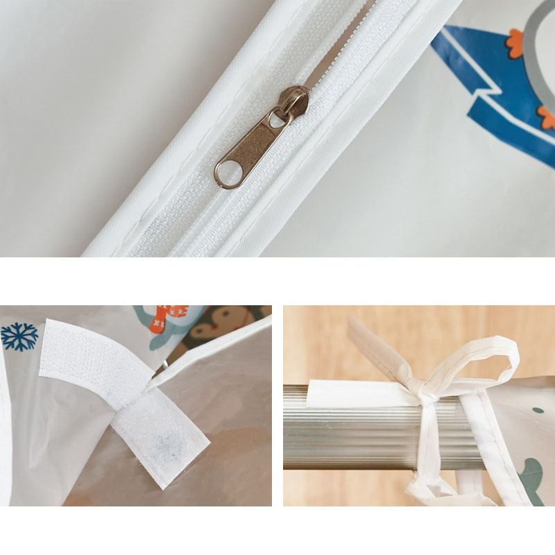 S/L rippuv 3D riiete tolmukate PEVA suure mahutavusega riidekohver Riidekapp Korraldaja mantel sulejope Tolmukindlad hoiukotid 1