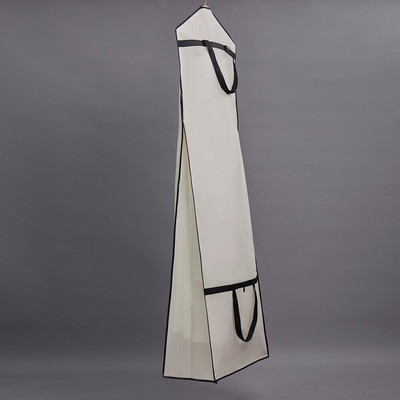 Rochie de mireasa mare respirabila Geanta de imbracaminte pliabila Huse portabile de praf cu guse foarte late pentru rochie lungă umflată LOGO imprimat