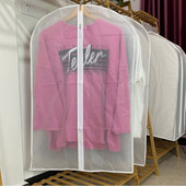 Paprastas dulkių maišelis 5 vnt / drabužių rinkinys Apsauginis dangtelis nuo dulkių pakabinamas buitiniai drabužiai permatomas palto užvalkalas kostiumo dangtelis pakabinamas kišenė