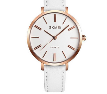 Αδιάβροχο γυναικείο ρολόι - με δερμάτινο λουράκι