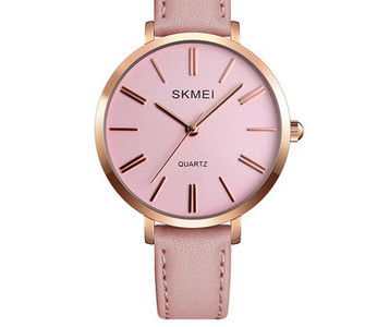 Αδιάβροχο γυναικείο ρολόι - με δερμάτινο λουράκι