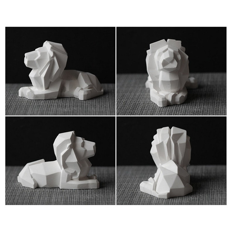 Geomeetriline lõvi šabloon küünlavorm Silikoonvorm küünalde valmistamiseks DIY käsitsi valmistatud jõulukingitused jõulude lihavõttepühade kodukaunistus