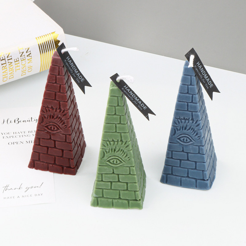 Καλούπια κεριών σιλικόνης σε σχήμα πυραμίδας για DIY χειροποίητα σαπούνια γύψου Aromath Αρωματικά καλούπια κεριών Διακοσμητικά χειροτεχνίας σπιτιού