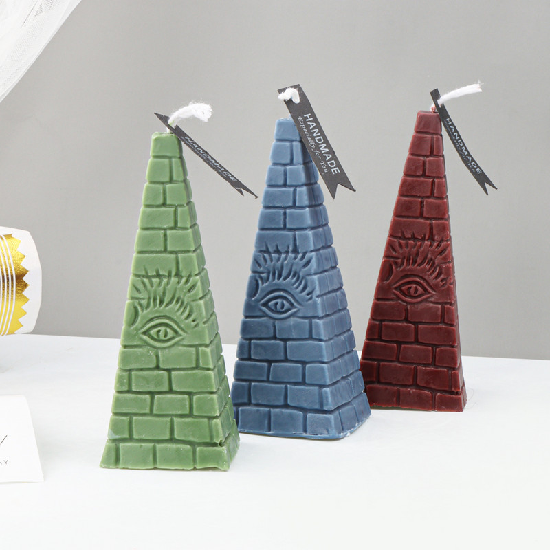 Καλούπια κεριών σιλικόνης σε σχήμα πυραμίδας για DIY χειροποίητα σαπούνια γύψου Aromath Αρωματικά καλούπια κεριών Διακοσμητικά χειροτεχνίας σπιτιού