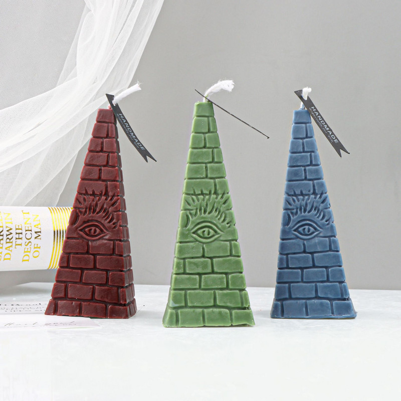 Καλούπια κεριών σιλικόνης σε σχήμα πυραμίδας για DIY χειροποίητα σαπούνια γύψου Aromath Αρωματικά καλούπια κεριών Διακοσμητικά χειροτεχνίας σπιτιού