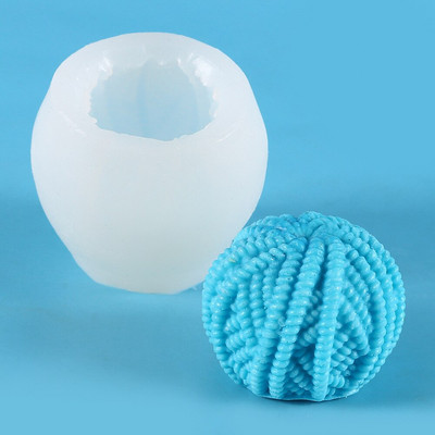 Villane palli sõlm silikoonvorm isetegemine 3D aroomiteraapia küünalde vormi krohv Tilk liim hallituskübar Kindad koogi kaunistus