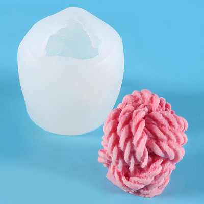 Villane palli sõlm silikoonvorm isetegemine 3D aroomiteraapia küünalde vormi krohv Tilk liim hallituskübar Kindad koogi kaunistus