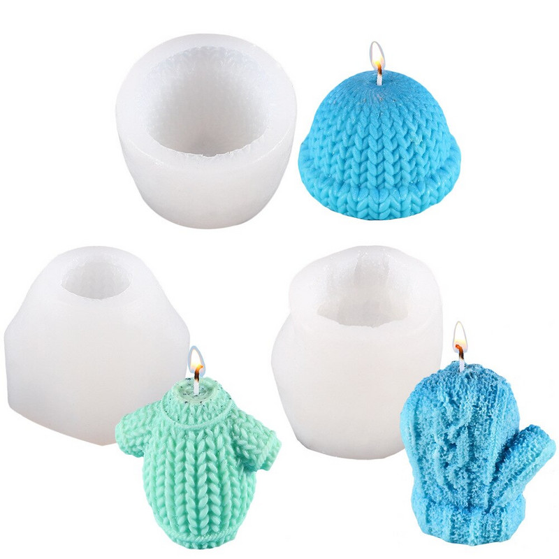 Villane palli sõlm silikoonvorm isetegemine 3D aroomiteraapia küünalde vormi krohv Tilk liim hallituskübar Kindad koogi kaunistus