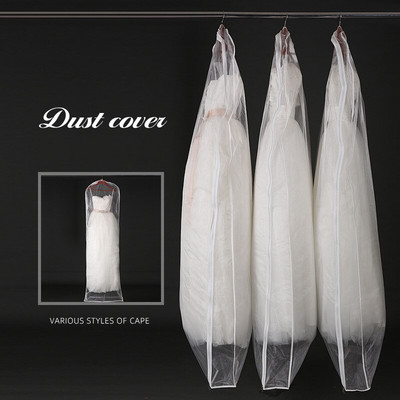 Εξαιρετικά μεγάλο ένδυμα νυφικό φόρεμα μακριά ρούχα Προστατευτική θήκη για νυφικό Κάλυμμα σκόνης καλύμματα τσάντα αποθήκευσης για νυφικά