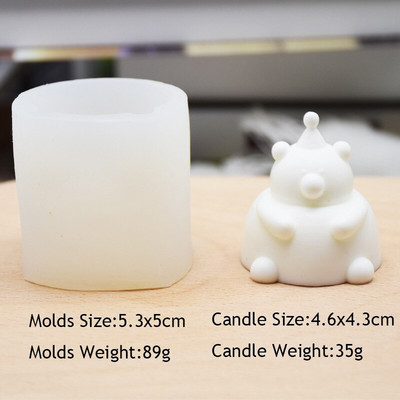 Χαριτωμένο κερί αρκουδάκι Καλούπι σιλικόνης DIY Σαπούνι Aromath Φτιάξτε στολίδι για κέικ σοκολάτας Καλούπια ψησίματος Διακόσμηση σπιτιού Handmde Festival Gifts