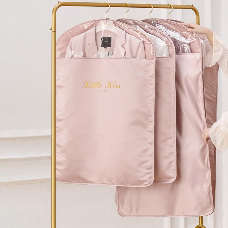 Απλά ρούχα κρεμαστά καλύμματα σκόνης από λεκέδες Τσάντα ενδυμάτων Ντουλάπα Ρούχα Κάλυμμα σκόνης Παλτό Κοστούμι αποθήκευσης τσάντα ντουλάπα Organizer