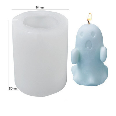 Halloween Duh mladenka mladoženja svijeća silikonski kalup DIY kostur bundeva izrada svijeća smola sapun kalup ukrasna svijeća Halloween