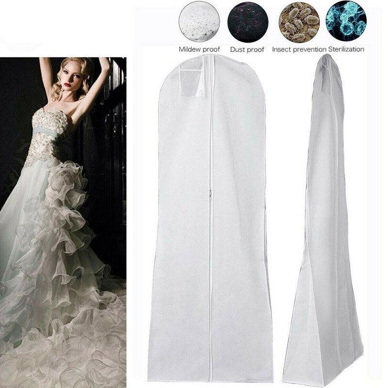 Eriti suur väike rõivas pruutkleit pikad riided kaitseümbris pulmakleidi kate Tolmukindlad katted Hoiukott Rõivaste kate