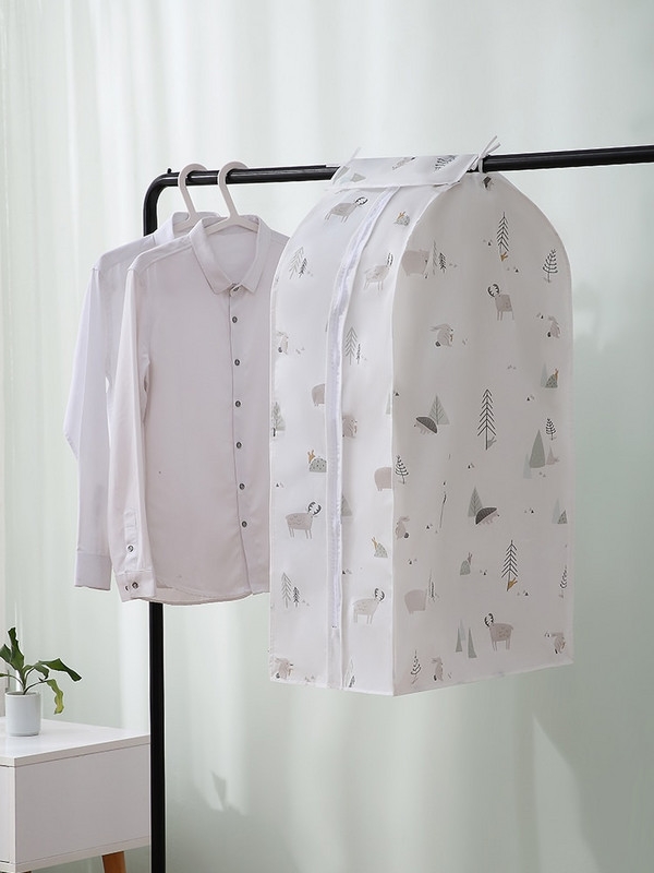 Αδιάβροχες υφασμάτινες τσάντες για κάλυμμα ντουλάπας Διάφανη τσάντα αποθήκευσης ντουλάπα Κάλυμμα σκόνης Προστατευτικό ρούχων Κοστούμι ρούχων Παλτό κάλυμμα σκόνης Organizer