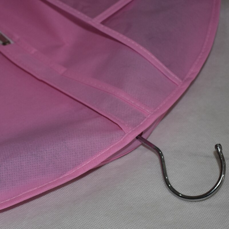 Ροζ κάλυμμα τσάντας αποθήκευσης Θήκη προστασίας ρούχων για νυφικό ένδυμα βραδινό φόρεμα Τσάντες σκόνης αποθήκευσης ταξιδιού Καλύμματα σκόνης