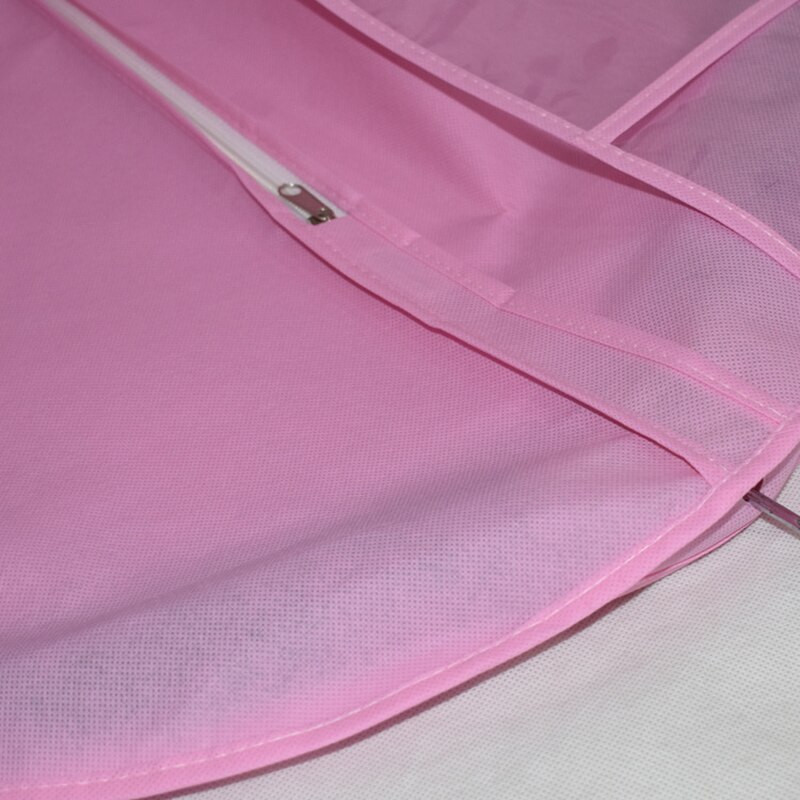 Ροζ κάλυμμα τσάντας αποθήκευσης Θήκη προστασίας ρούχων για νυφικό ένδυμα βραδινό φόρεμα Τσάντες σκόνης αποθήκευσης ταξιδιού Καλύμματα σκόνης