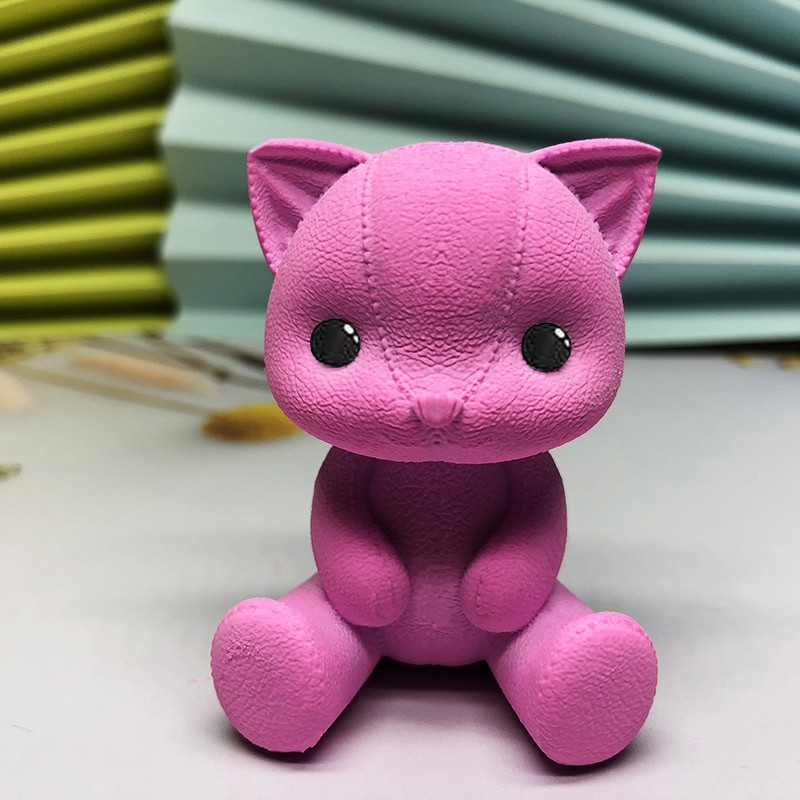 Νέα 3D φόρμα σιλικόνης για γατάκι DIY Εποξειδική σοκολατένια τούρτα Φοντάν Δερμάτινο Γύψινο Κερί Γάτα