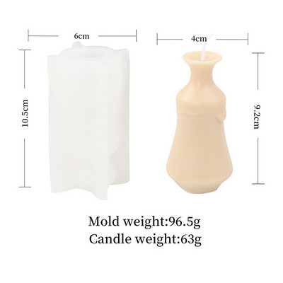 Veinipudel Loovvaas Küünal Silikoonvorm Kipsvorm Nikerdamine Kunst Aroomiteraapia Krohv Kodukaunistamisvorm Pulmakingitus