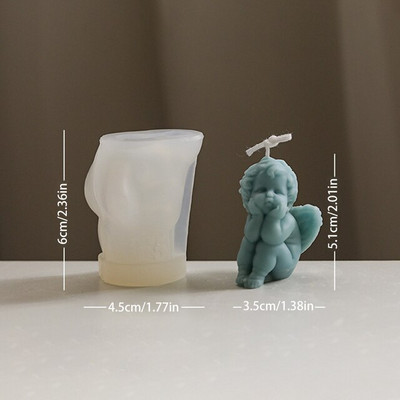 Ingel küünal silikoonvorm DIY aroomiteraapia kipsist küünal käsitööna valmistatud seebist vaigust vorm küünal vahavormi valmistamine kodus käsitöö kaunistus