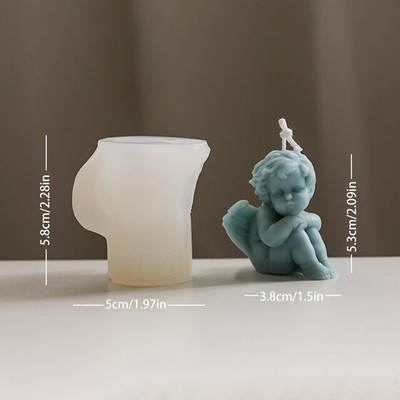 Ingel küünal silikoonvorm DIY aroomiteraapia kipsist küünal käsitööna valmistatud seebist vaigust vorm küünal vahavormi valmistamine kodus käsitöö kaunistus