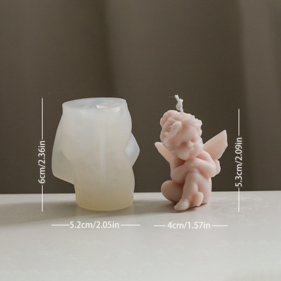 Ingel küünal silikoonvorm DIY aroomiteraapia kipsist küünal käsitööna valmistatud seebist vaigust vorm küünal vahavormi valmistamine kodus käsitöö kaunistus