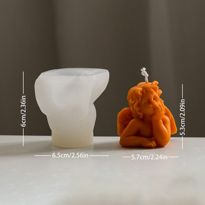 Ingel küünal silikoonvorm DIY aroomiteraapia kipsist küünal käsitööna valmistatud seebist vaigust vorm küünal vahavormi valmistamine kodus käsitöö kaunistus