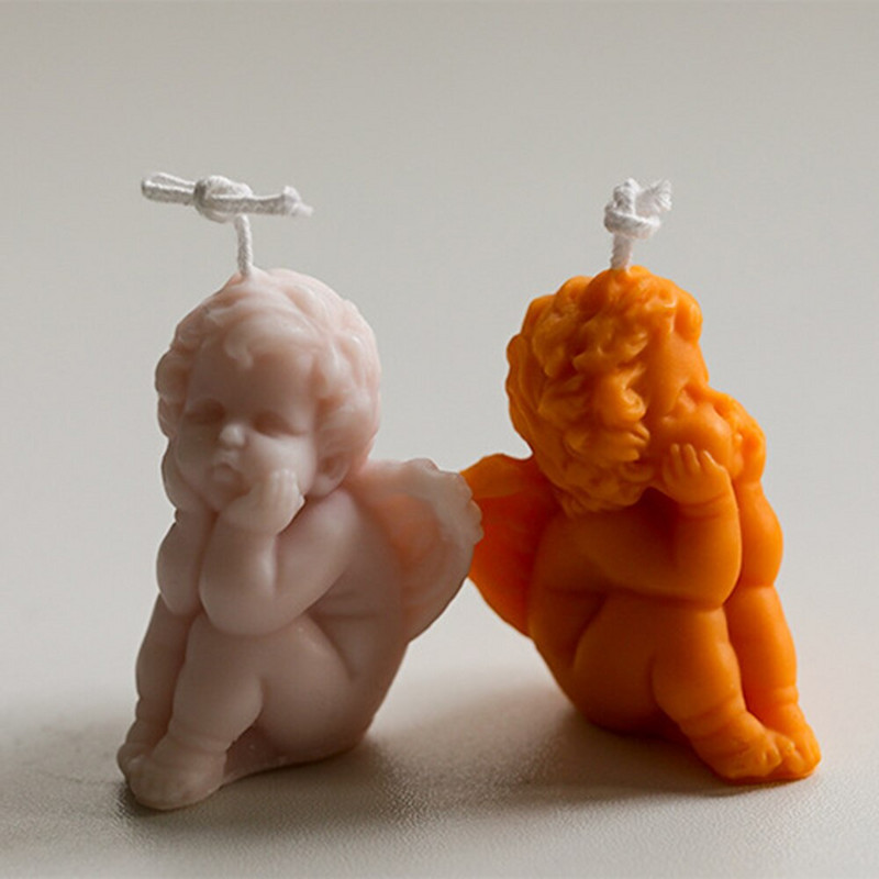 Ingel küünal silikoonvorm DIY aroomiteraapia kipsist küünal käsitööna valmistatud seebist vaigust vorm küünal vahavormi valmistamine kodus käsitöö kaunistus