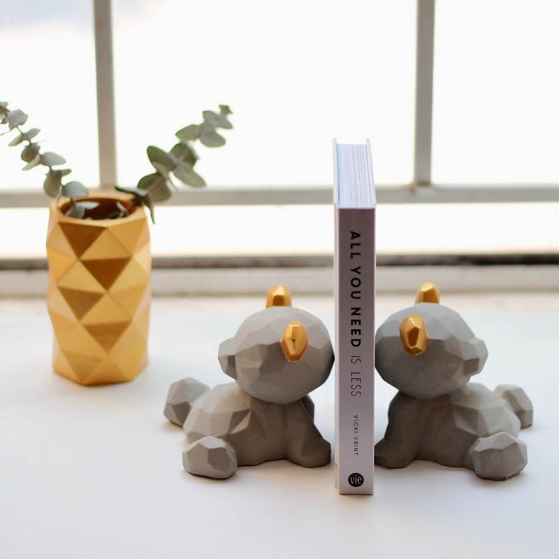 Lazy Bear Mold Τσιμέντο γύψο κερί σιλικόνης σαπούνι γέννησης Τούρτα γύψου Σοκολατένια κουζίνα Βιβλίο αυτοκινήτου Διακόσμηση σπιτιού Παιδικά