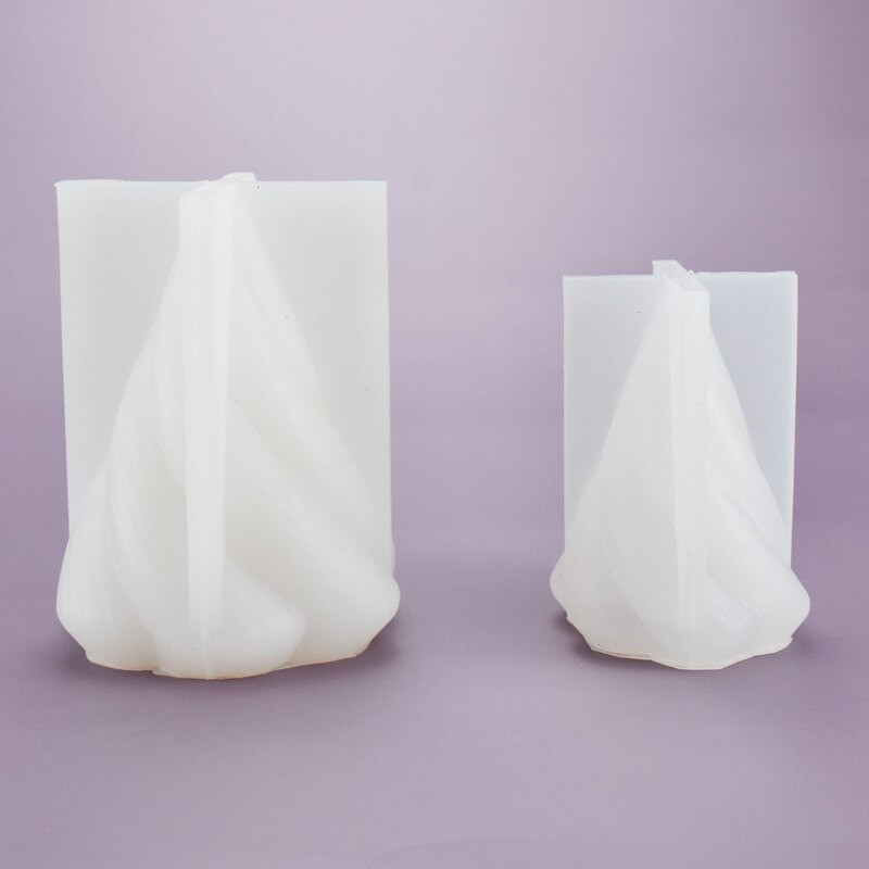 Apstraktno božićno drvce Kalup za kockice leda od sapuna i smole Geometrijski stožasti silikonski kalup za svijeće s navojem Europski ukrasni ukras