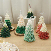 Τρισδιάστατο κερί Χριστουγεννιάτικου δέντρου Φόρμα σιλικόνης Χριστουγεννιάτικο δώρο DIY Ζελέ παγωτό καλούπια ψησίματος Χειροποίητη φόρμα αρώματος από πηλό