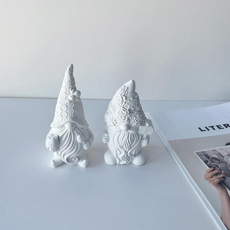 Mucegai din silicon 3D Gnome de Crăciun Mucegai din rășină fără față Moș Crăciun Forme pentru săpun pentru bricolaj Artizanat Decorarea torturilor Articole pentru lumânări