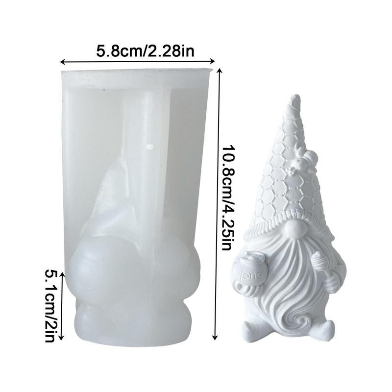 Mucegai din silicon 3D Gnome de Crăciun Mucegai din rășină fără față Moș Crăciun Forme pentru săpun pentru bricolaj Artizanat Decorarea torturilor Articole pentru lumânări