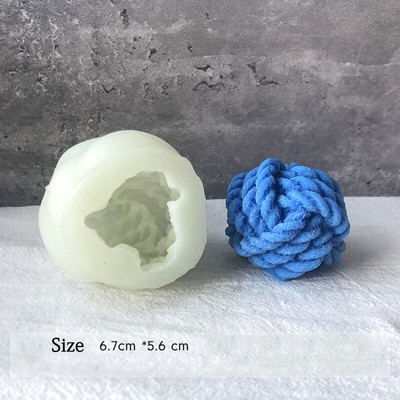 Bricolaj formă de lână lumânare mucegai siliconat lumânări parfumate turnare mucegai lucrat manual lumânare săpun fabricare mucegai ceară artizanat decorarea casei