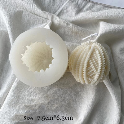 Bricolaj formă de lână lumânare mucegai siliconat lumânări parfumate turnare mucegai lucrat manual lumânare săpun fabricare mucegai ceară artizanat decorarea casei