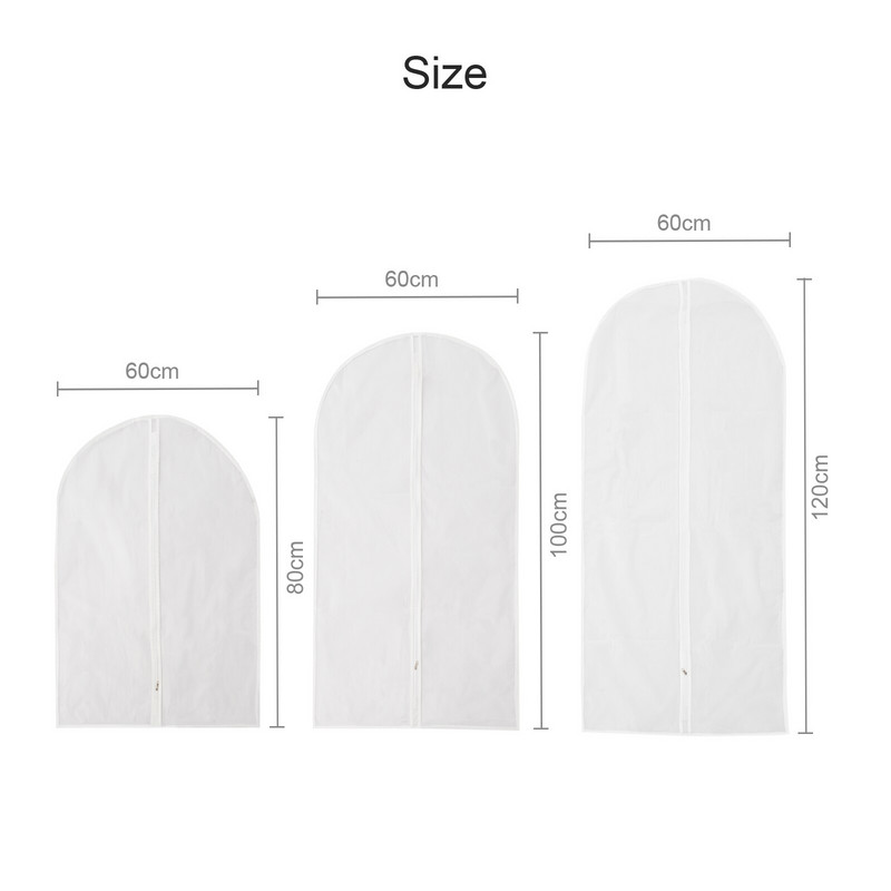 5 τεμ. Πτυσσόμενο παλτό οικιακής φόρμας εμπριμέ κάλυμμα σκόνης EVA κρεμαστή τσάντα οργάνωσης ρούχων για παλτό Dance Φορητή ντουλάπα ανθεκτική στη σκόνη