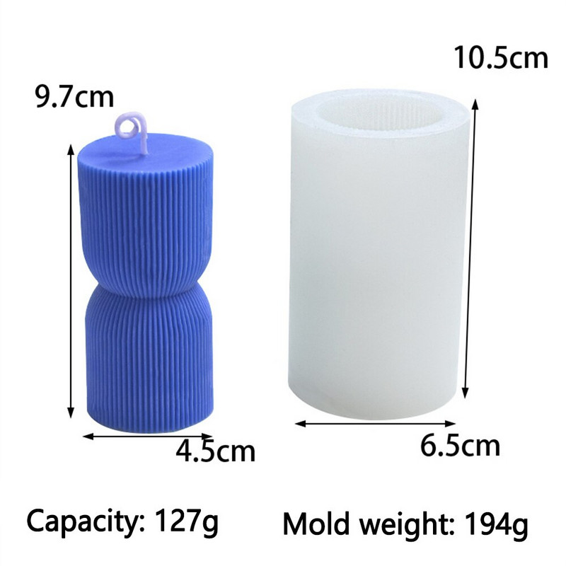 Καλούπι κεριών σιλικόνης Pinstripe DIY Χειροποίητο Σαπούνι Αρωματοθεραπείας Ρώμης Στήλη Ρίγα Αρωματοθεραπεία Καλούπι πάγου Αισθητική Μοντέρνα Διακόσμηση Γάμου Σπίτι