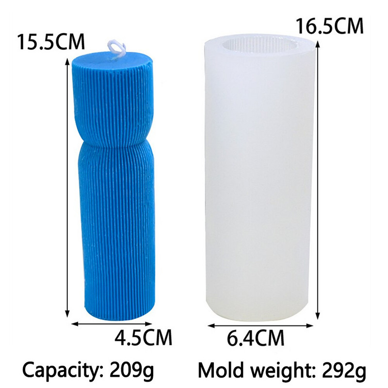 Καλούπι κεριών σιλικόνης Pinstripe DIY Χειροποίητο Σαπούνι Αρωματοθεραπείας Ρώμης Στήλη Ρίγα Αρωματοθεραπεία Καλούπι πάγου Αισθητική Μοντέρνα Διακόσμηση Γάμου Σπίτι