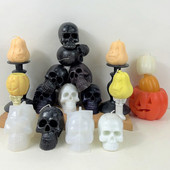 3D pealuu grimass kõrvitsa küünlavorm DIY loomade küünalde valmistamise tarvikud seebivaigu savi jääkandik hallitust taht Halloweeni kingitused käsitöö