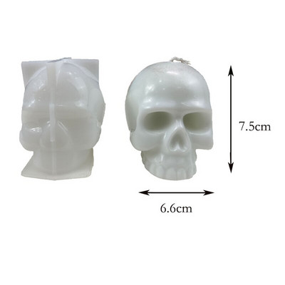 3D pealuu grimass kõrvitsa küünlavorm DIY loomade küünalde valmistamise tarvikud seebivaigu savi jääkandik hallitust taht Halloweeni kingitused käsitöö