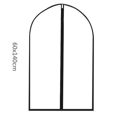 5 τμχ Ανθεκτικά στη σκόνη Ρούχα αντι-χαμηλών θερμοκρασιών Πτυσσόμενο κοστούμι κρεμαστή τσάντα ενδυμάτων Καλύμματα PEVA Διαφανές προστατευτικό παλτό Ντουλάπα A