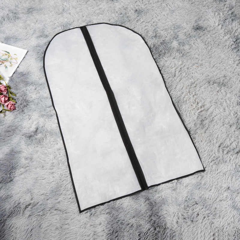 5 τμχ Ανθεκτικά στη σκόνη Ρούχα αντι-χαμηλών θερμοκρασιών Πτυσσόμενο κοστούμι κρεμαστή τσάντα ενδυμάτων Καλύμματα PEVA Διαφανές προστατευτικό παλτό Ντουλάπα A